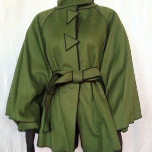 New! Cashmere Wool Couture Jacket & Cape Size M/L
